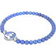 Bracelet elastique - bouddha - lapis lazuli - diamètre 13mm - longueur 18_18,5cm