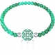 Bracelet elastique - attrape-reves - malachite - diamètre 13mm - longueur 18_18,5cm