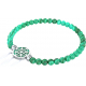 Bracelet elastique - attrape-reves - malachite - diamètre 13mm - longueur 18_18,5cm