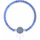 Bracelet elastique - attrape-reves - lapis lazuli - diamètre 13mm - longueur 18_18,5cm