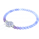 Bracelet elastique - attrape-reves - calcedoine bleu - diamètre 13mm - longueur 18_18,5cm