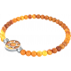 Bracelet elastique - soleil - tiger eye - diamètre 13mm - longueur 18_18,5cm