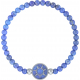 Bracelet elastique - soleil - lapis lazuli - diamètre 13mm - longueur 18_18,5cm
