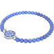 Bracelet elastique - soleil - lapis lazuli - diamètre 13mm - longueur 18_18,5cm