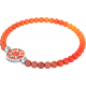 Bracelet elastique - soleil - cornaline - diamètre 13mm - longueur 18_18,5cm