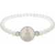 Bracelet elastique - bouddha - nacre - diamètre 13mm - longueur 18_18,5cm