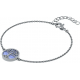 Bracelet acier - arbre de vie - cacledoine bleu - diamètre 14mm - longueur 16+4cm