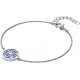 Bracelet acier - fleur de vie - cacledoine bleu - diamètre 14mm - longueur 16+4cm