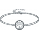 Bracelet argent rhodié 3,6g - arbre de vie - diamètre 15mm - longueur 17+3cm