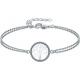 Bracelet argent rhodié 3,6g - arbre de vie - diamètre 15mm - longueur 17+3cm