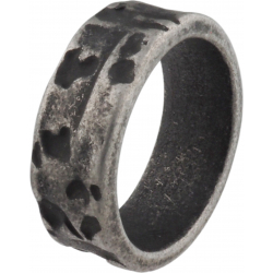 Bague acier - effet vieilli - T 54 à 72