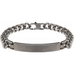 Bracelet acier - effet vieilli - 23cm