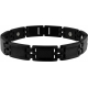 Bracelet en acier - noir - magnétique - 21cm