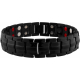 Bracelet en acier - noir - magnétique - 21cm