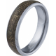 Bague tungstène - miettes de minerai de fer - 6mm - T52 à 64