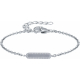 Bracelet en titane - zircons - 16+4cm