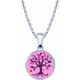 Collier en acier - nacre - émail - petit volume - arbre de vie - 17mm - longueur 38+5cm