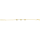 Bracelet argent doré - arbre de vie - pierre de lune - 2g - longueur : 15+5CM