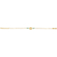 Bracelet argent doré - arbre de vie - agate verte - 1,7g - longueur : 15+5CM