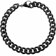 Bracelet en acier - noir - largeur 7mm - longeur 22cm