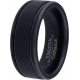 Bague tungstène - spiner anti-stress en titanium noir - 8mm - 56 à 70