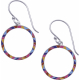 Boucles d'oreille acier - email - silk screen - 18mm