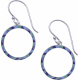 Boucles d'oreille acier - email - silk screen - 18mm