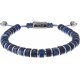Bracelet en acier - ajustable - emperor bleu - 15 à 22cm
