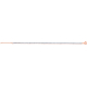 Chaine de cheville en acier rosé - zircons - 22+5cm