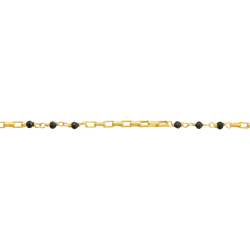 Bracelet argent doré -  Spinel - 2,2g - 15+5cm