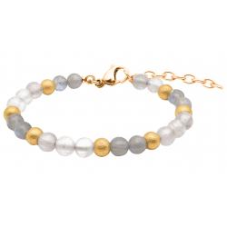 BRACELET STILIVITA GOLD Equilibre Lacher prise 6mm acier 17 + 4cm