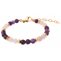 BRACELET STILIVITA GOLD Equilibre Nuit Paisible 6mm acier 17 + 4cm