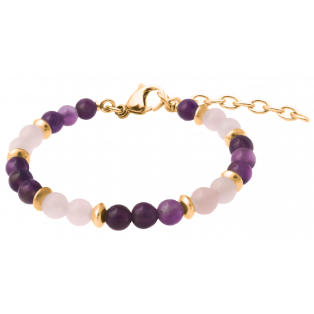 BRACELET STILIVITA GOLD Equilibre Nuit Paisible 6mm acier 17 + 4cm