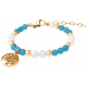 BRACELET STILIVITA GOLD Equilibre Coupe Faim 6mm acier 17 + 4cm