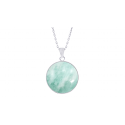 COLLIER amazonite longueur 40 + 5 mm