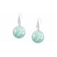 Boucles d'oreilles amazonite D18mm