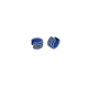 Boucles d'oreilles créoles en acier bleu - 7x13mm