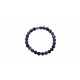 Bracelet élastique pierre de veine bleu 8mm - 21cm