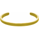 Bracelet jonc en acier doré - largeur 4mm