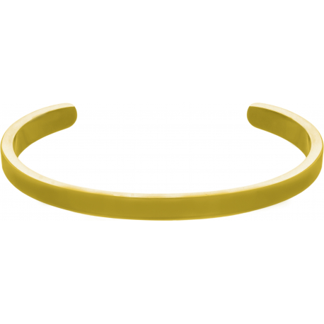 Bracelet jonc en acier doré - largeur 4mm