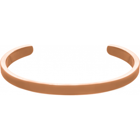 Bracelet jonc en acier rosé - largeur 4mm
