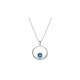 Collier argent - Topaze suisse rond 5mm - 40+5cm - 3,8g