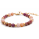 BRACELET STILIVITA GOLD Equilibre Positivite 6mm acier 17 + 4cm