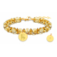 BRACELET STILIVITA ASTRO Sagittaire Citrine 6mm acier gold 17 + 4cm