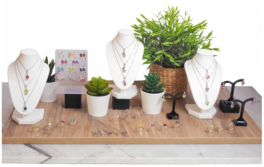 Collection STILIVITA Printemps / Été 2021 - Collection ARGENT rhodié Petits Volumes - Poires Modernes