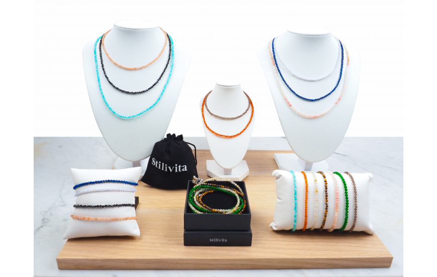 Collection Stilivita argent rhodié - nature dans la peau