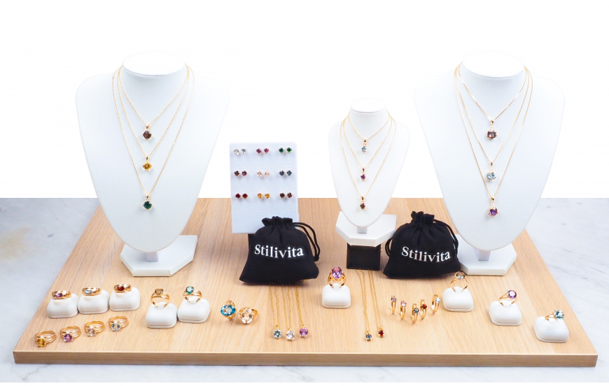 Collection Stilivita plaqué or - facettes