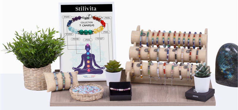 Bracelet SILIVITA - 7 Chakras et équilibre 