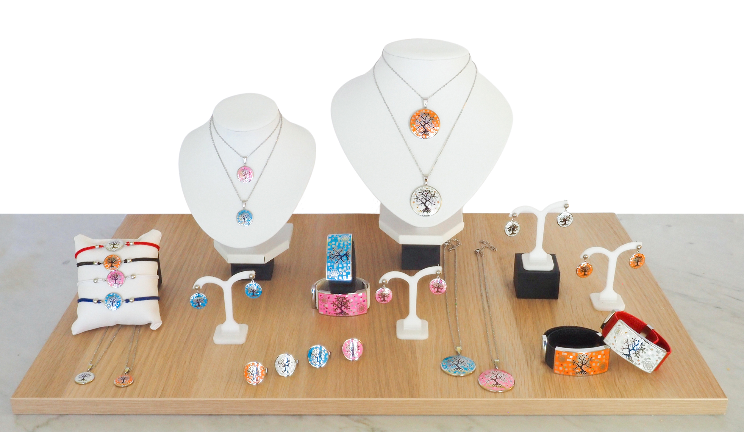 Collection ODENA 2022 - Bijoux en acier, émail et nacre