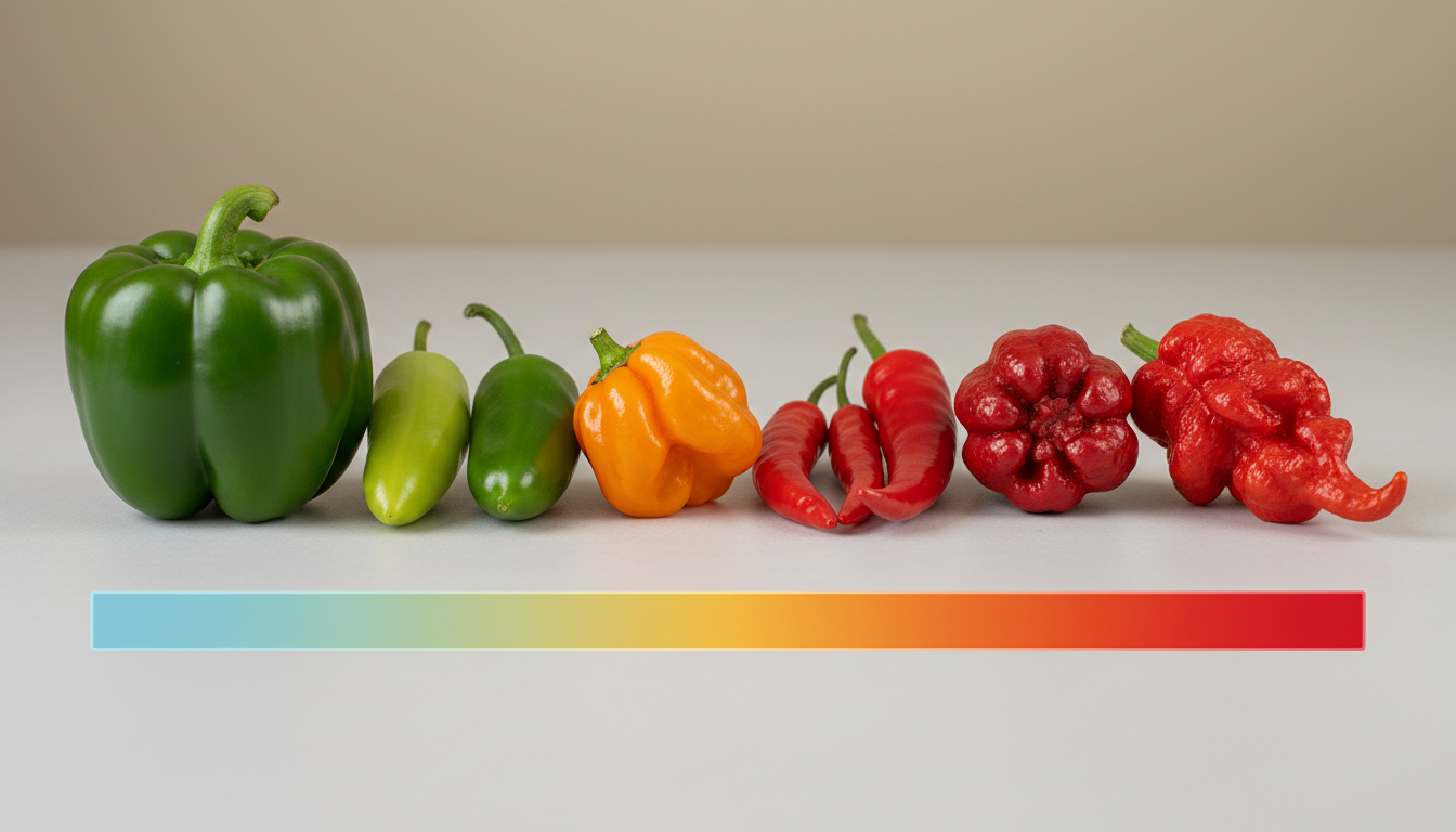 découvrez l'échelle de scoville et explorez la puissance des piments, du doux poivron au redoutable carolina reaper, pour mieux comprendre leurs degrés de chaleur.